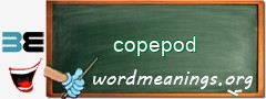 WordMeaning blackboard for copepod